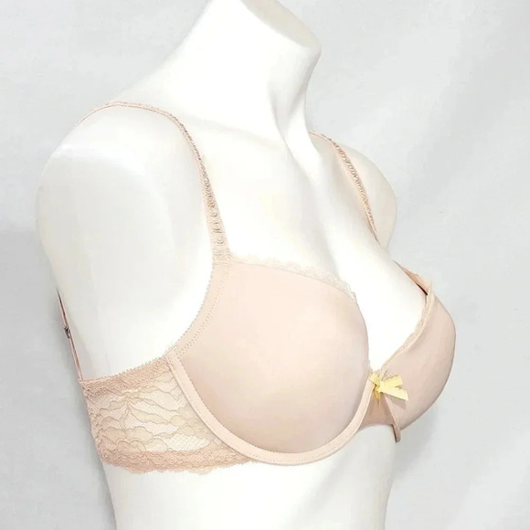 Gilligan O'Malley Perfect Push Up Padded Underwire Bra 34D Nude - Picture 2 of 5